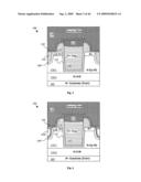 Self-aligned slotted accumulation-mode field effect transistor (AccuFET) structure and method diagram and image