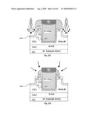 Self-aligned slotted accumulation-mode field effect transistor (AccuFET) structure and method diagram and image