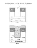 Self-aligned slotted accumulation-mode field effect transistor (AccuFET) structure and method diagram and image