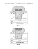 Self-aligned slotted accumulation-mode field effect transistor (AccuFET) structure and method diagram and image