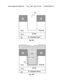 Self-aligned slotted accumulation-mode field effect transistor (AccuFET) structure and method diagram and image