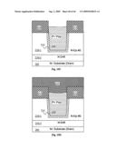 Self-aligned slotted accumulation-mode field effect transistor (AccuFET) structure and method diagram and image