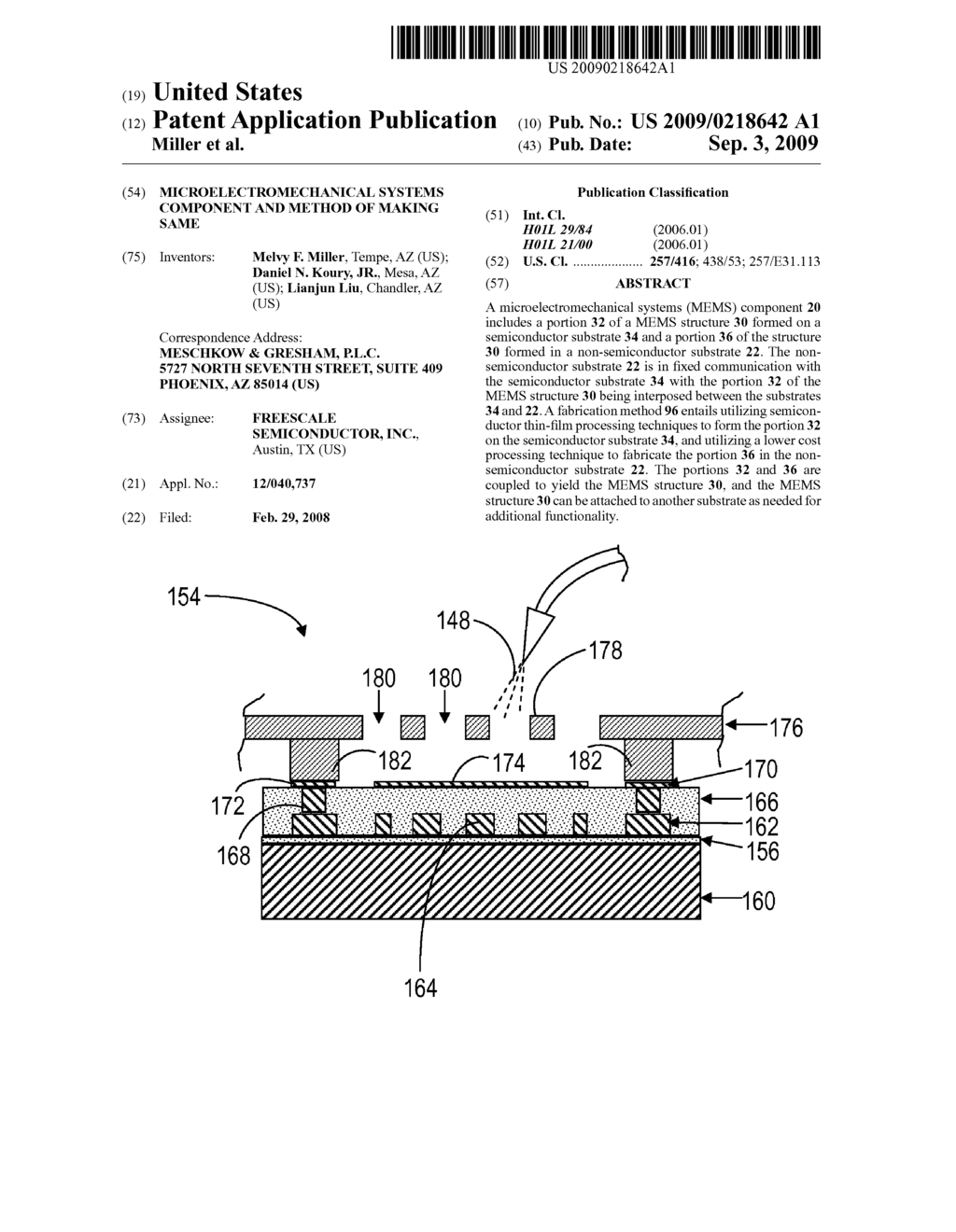 MICROELECTROMECHANICAL SYSTEMS COMPONENT AND METHOD OF MAKING SAME - diagram, schematic, and image 01