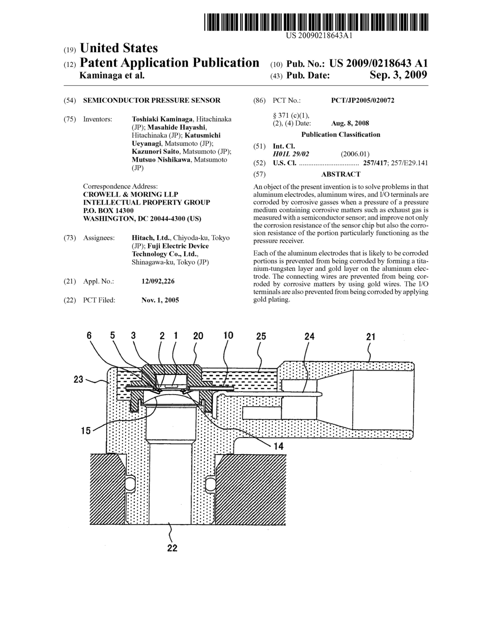 Semiconductor Pressure Sensor - diagram, schematic, and image 01