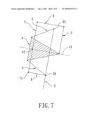 SHOCK-ABSORBING SUSPENSION DEVICE FOR A WHEELED VEHICLE diagram and image