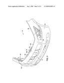 VEHICLE BUMPER FASCIA RETAINER diagram and image