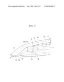 INSTALLATION STRUCTURE OF RESIN GARNISH diagram and image