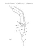 Power tool lockdown device diagram and image