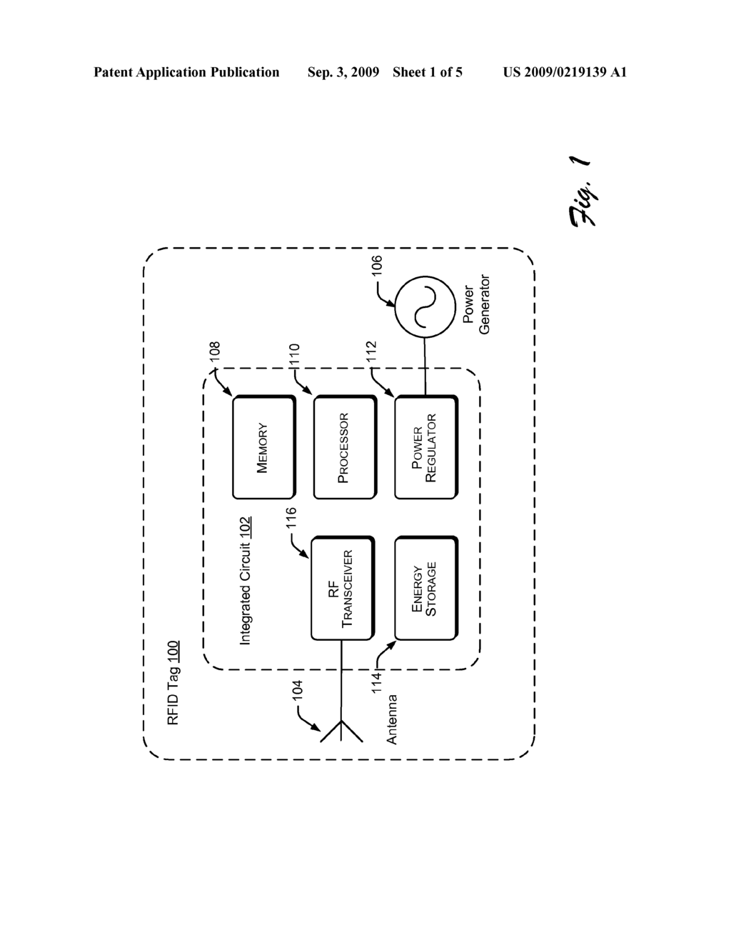 Power Harvesting for Actively Powered RFID Tags and Other Electronic Sensors - diagram, schematic, and image 02