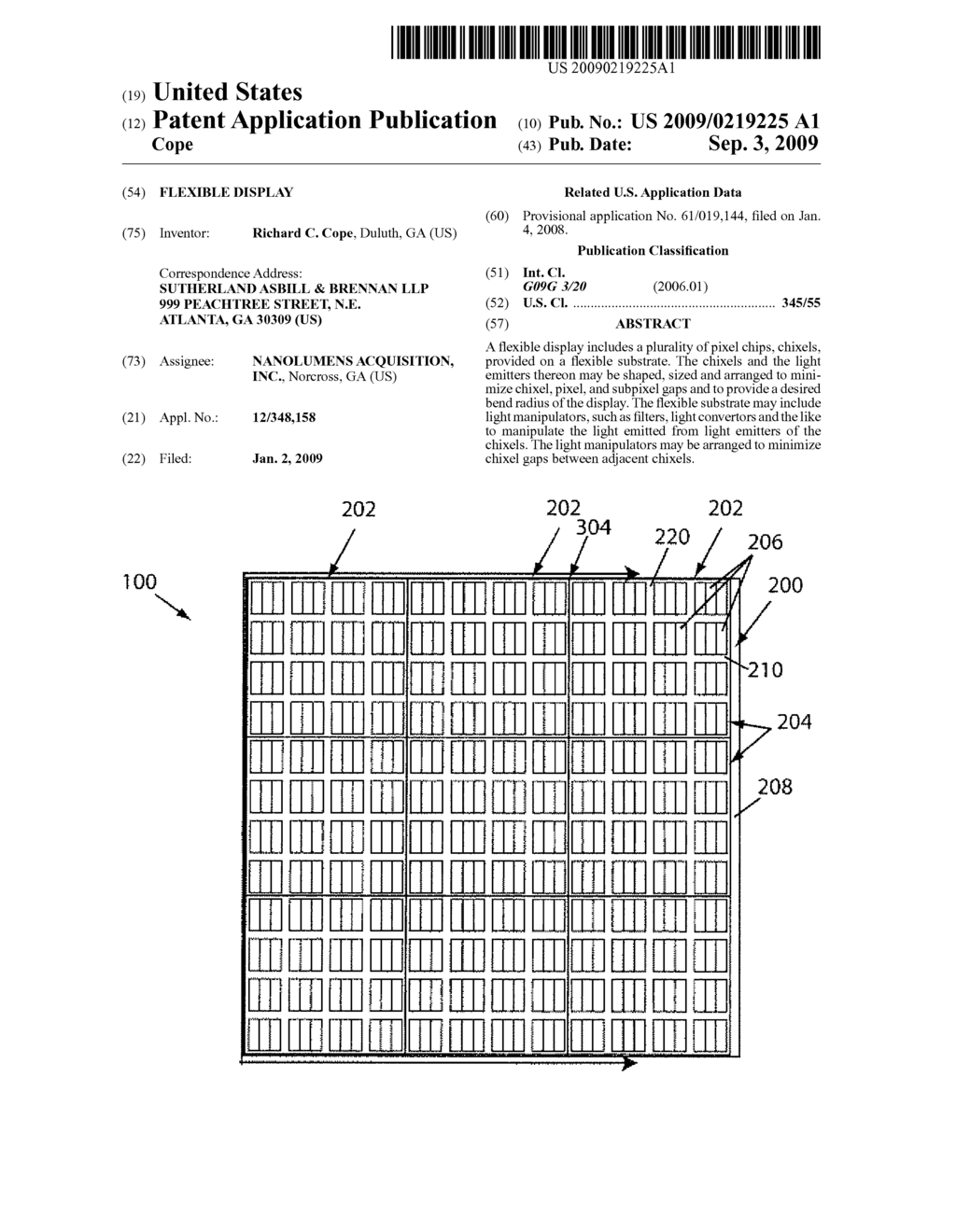 FLEXIBLE DISPLAY - diagram, schematic, and image 01