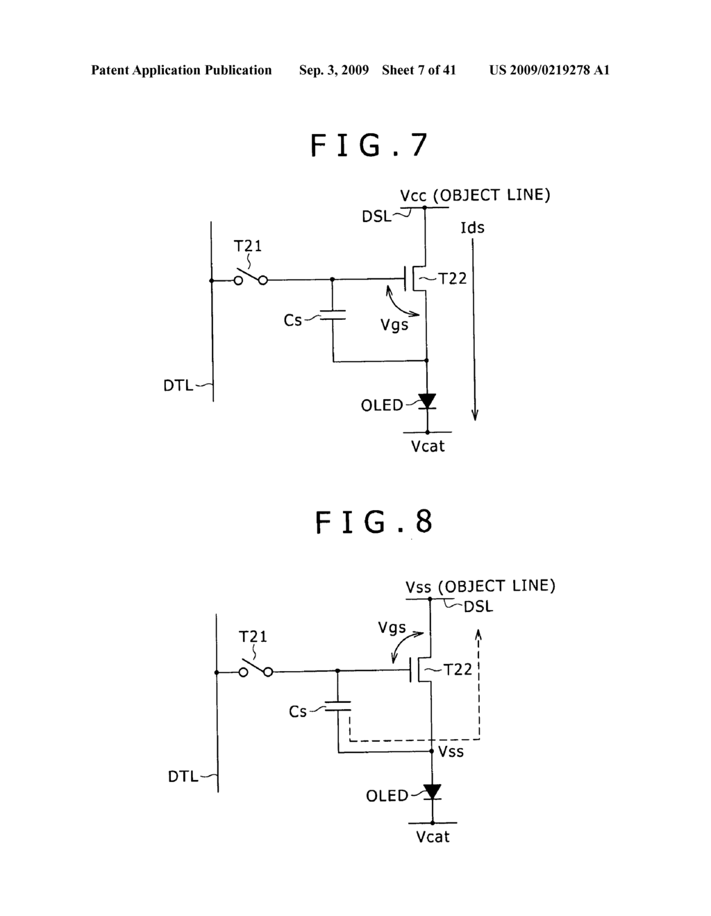 Electroluminescence display panel, electronic apparatus and driving method for electroluminescence display panel - diagram, schematic, and image 08