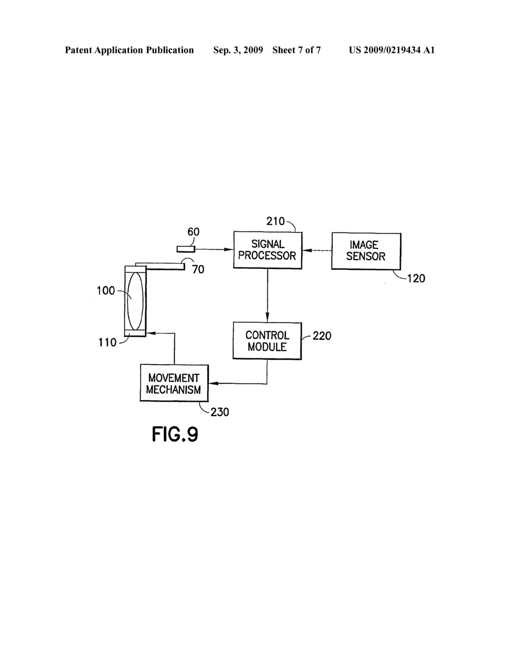 Method and Device for Position Sensing of an Optical Component in an Imaging System - diagram, schematic, and image 08