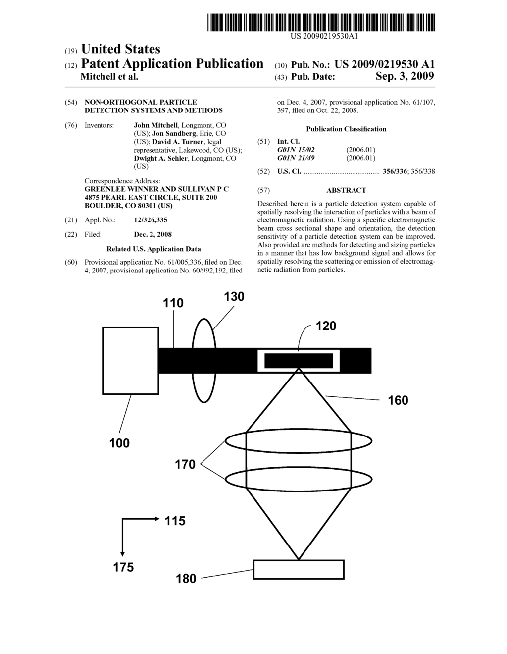 NON-ORTHOGONAL PARTICLE DETECTION SYSTEMS AND METHODS - diagram, schematic, and image 01