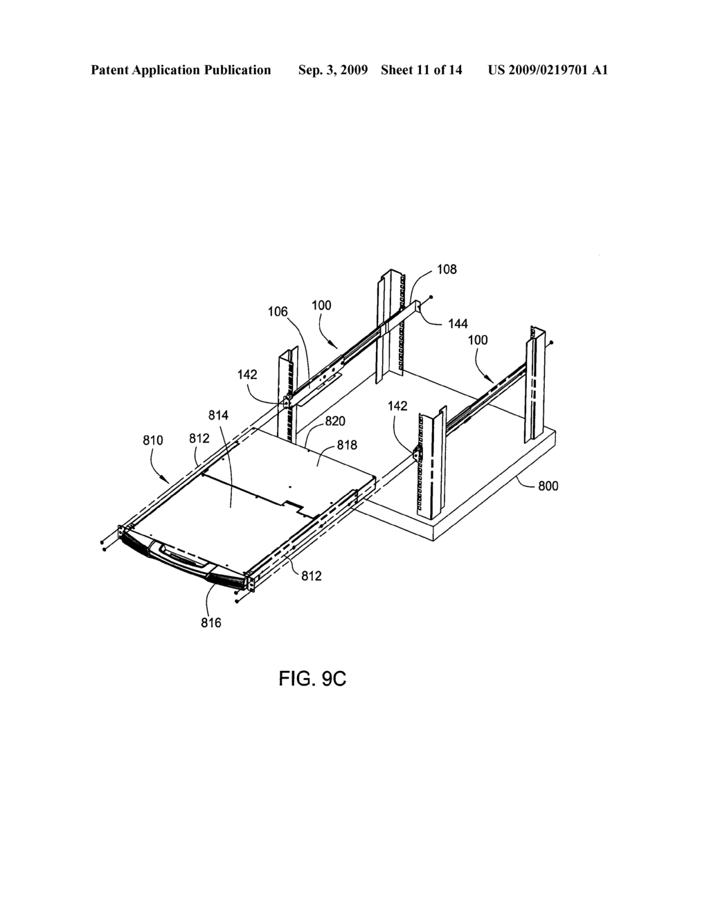 SLIDING FLAT PANEL DISPLAY AND KEYBOARD MODULE - diagram, schematic, and image 12