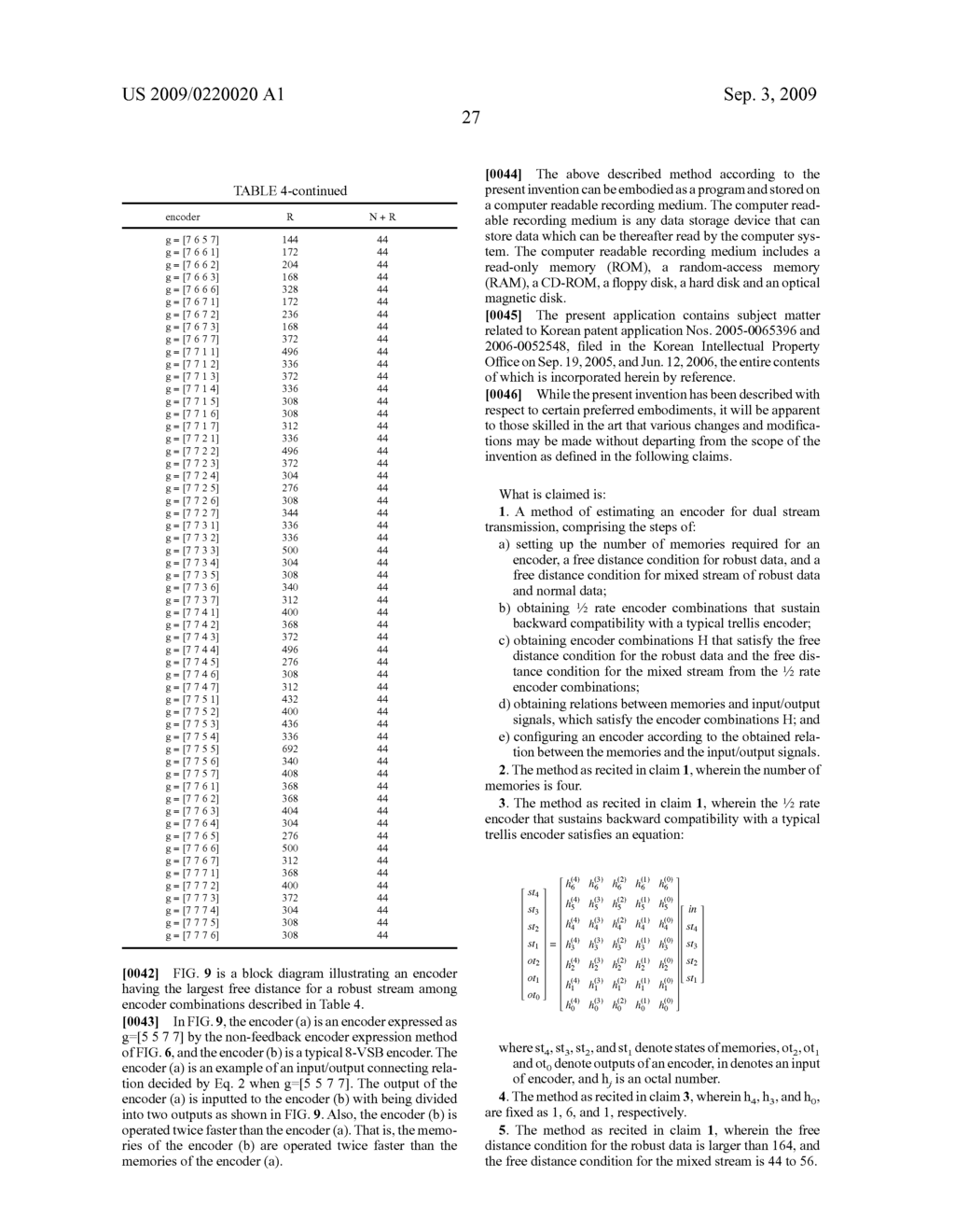 OPTIMAL ENCODER AND ENCODING METHOD FOR DUAL STREAM SYSTEM - diagram, schematic, and image 32