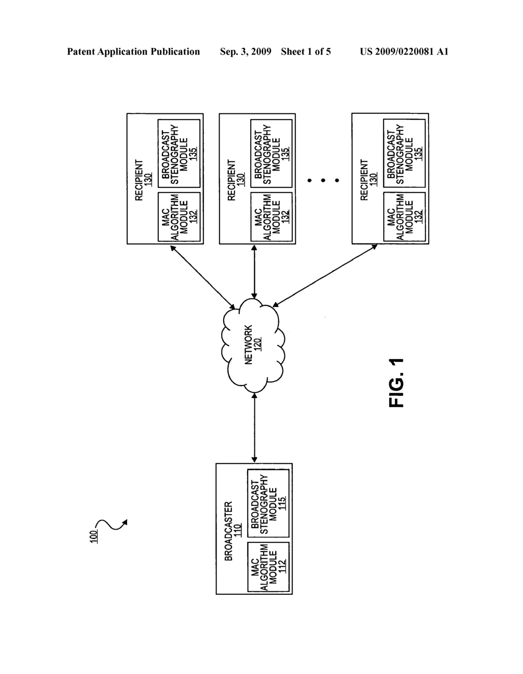 Mechanism for broadcast stenography of data communications - diagram, schematic, and image 02