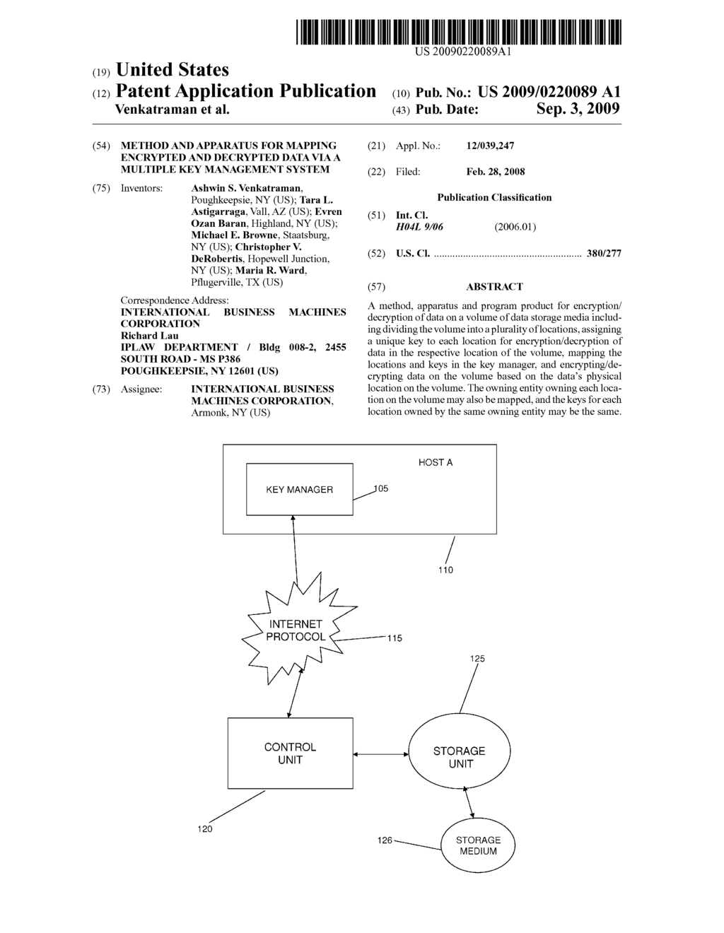 METHOD AND APPARATUS FOR MAPPING ENCRYPTED AND DECRYPTED DATA VIA A MULTIPLE KEY MANAGEMENT SYSTEM - diagram, schematic, and image 01