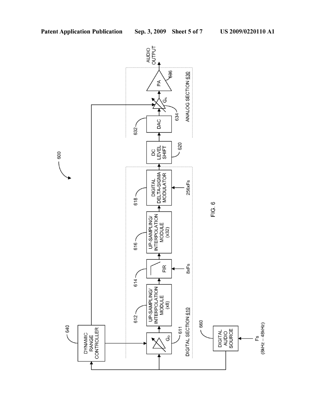 SYSTEM AND METHOD OF REDUCING POWER CONSUMPTION FOR AUDIO PLAYBACK - diagram, schematic, and image 06