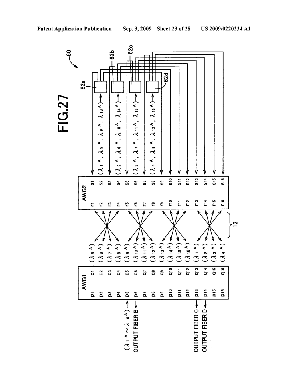 Optical Waveband Demultiplexer, Optical Waveband Multiplexer, and Optical Waveband Selective Switch - diagram, schematic, and image 24