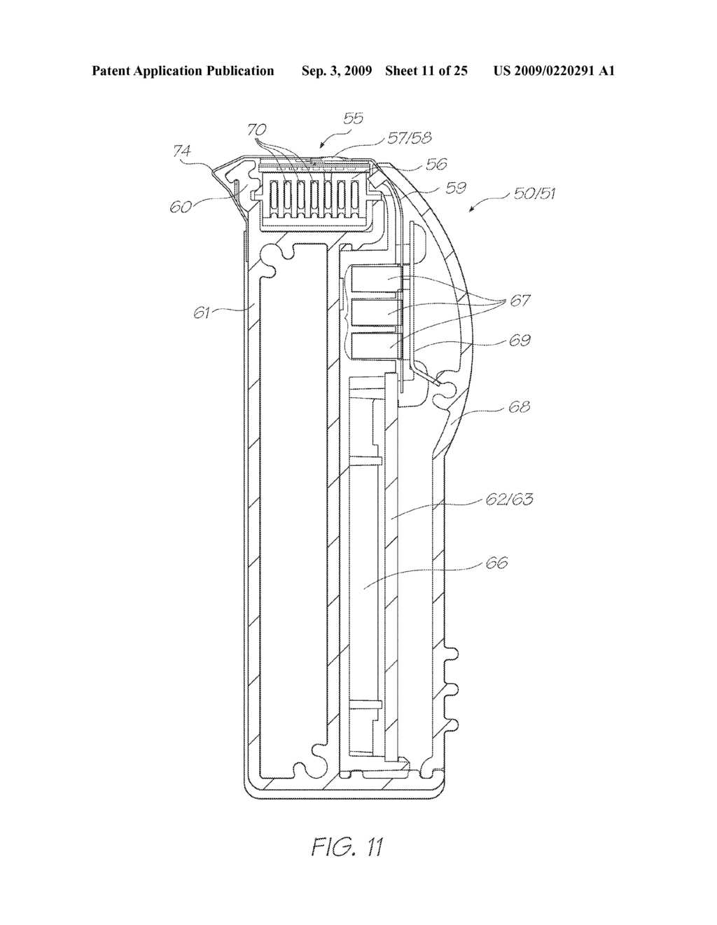 PRINTING CARTRIDGE HAVING OPENING FOR MEDIA DRIVE - diagram, schematic, and image 12