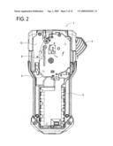 Tape printing apparatus diagram and image