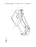 Tape printing apparatus diagram and image