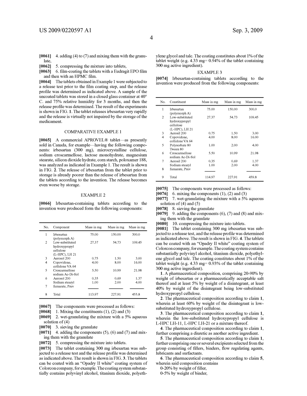 RAPID RELEASE IRBESARTAN-CONTAINING PHARMACEUTICAL COMPOSITION - diagram, schematic, and image 09