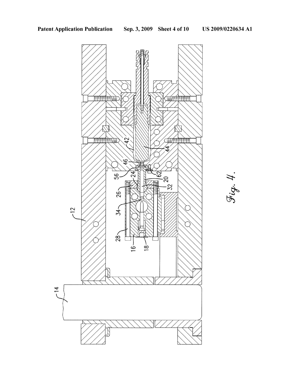 Injection Molding Apparatus with Replaceable Gate Insert - diagram, schematic, and image 05