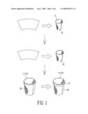 Bio-degradable cup and method for making the same diagram and image