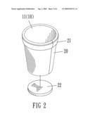 Bio-degradable cup and method for making the same diagram and image