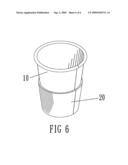 Bio-degradable cup and method for making the same diagram and image