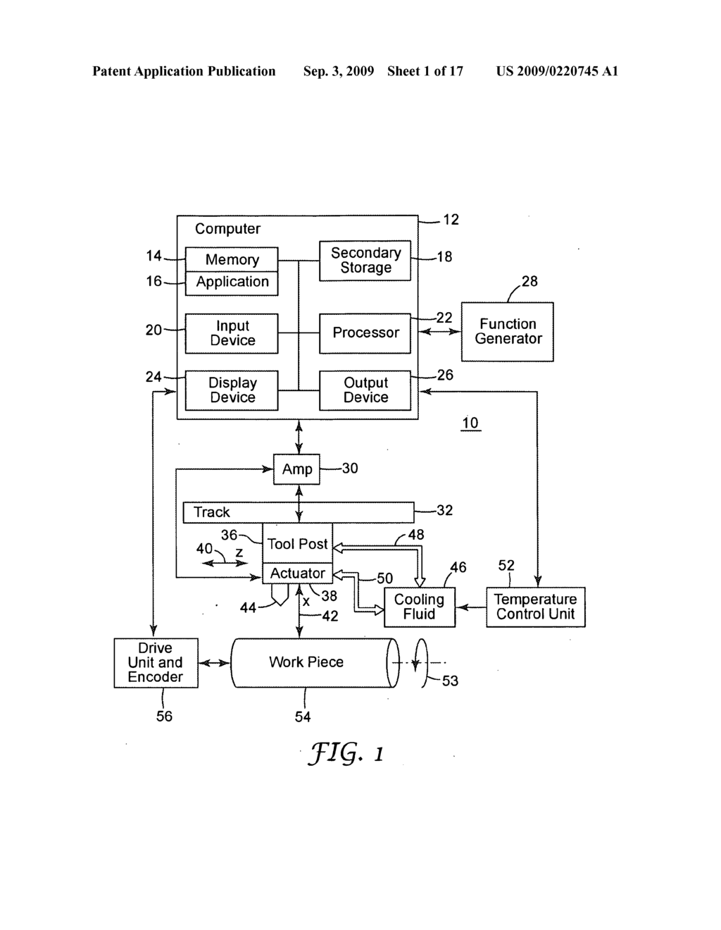 CUTTING TOOL USING ONE OR MORE MACHINED TOOL TIPS WITH DIFFRACTIVE FEATURES IN A CONTINUOUS OR INTERRUPTED CUT FAST TOOL SERVO - diagram, schematic, and image 02