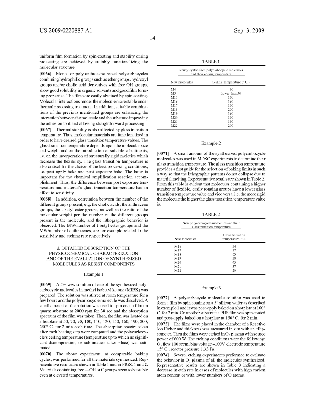 Molecular Resists Based On Functionalized Polycarbocycles - diagram, schematic, and image 18