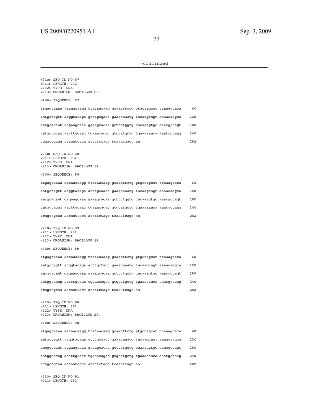 Methods and compositions for classifying bacillus bacteria - diagram, schematic, and image 113