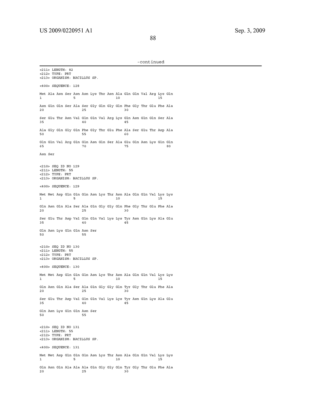 Methods and compositions for classifying bacillus bacteria - diagram, schematic, and image 124