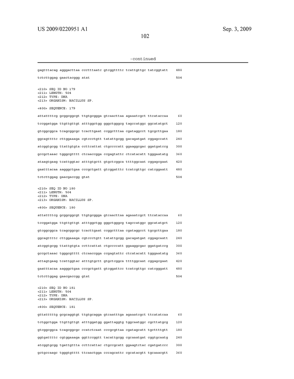 Methods and compositions for classifying bacillus bacteria - diagram, schematic, and image 138