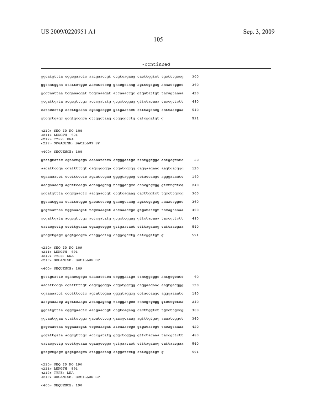 Methods and compositions for classifying bacillus bacteria - diagram, schematic, and image 141