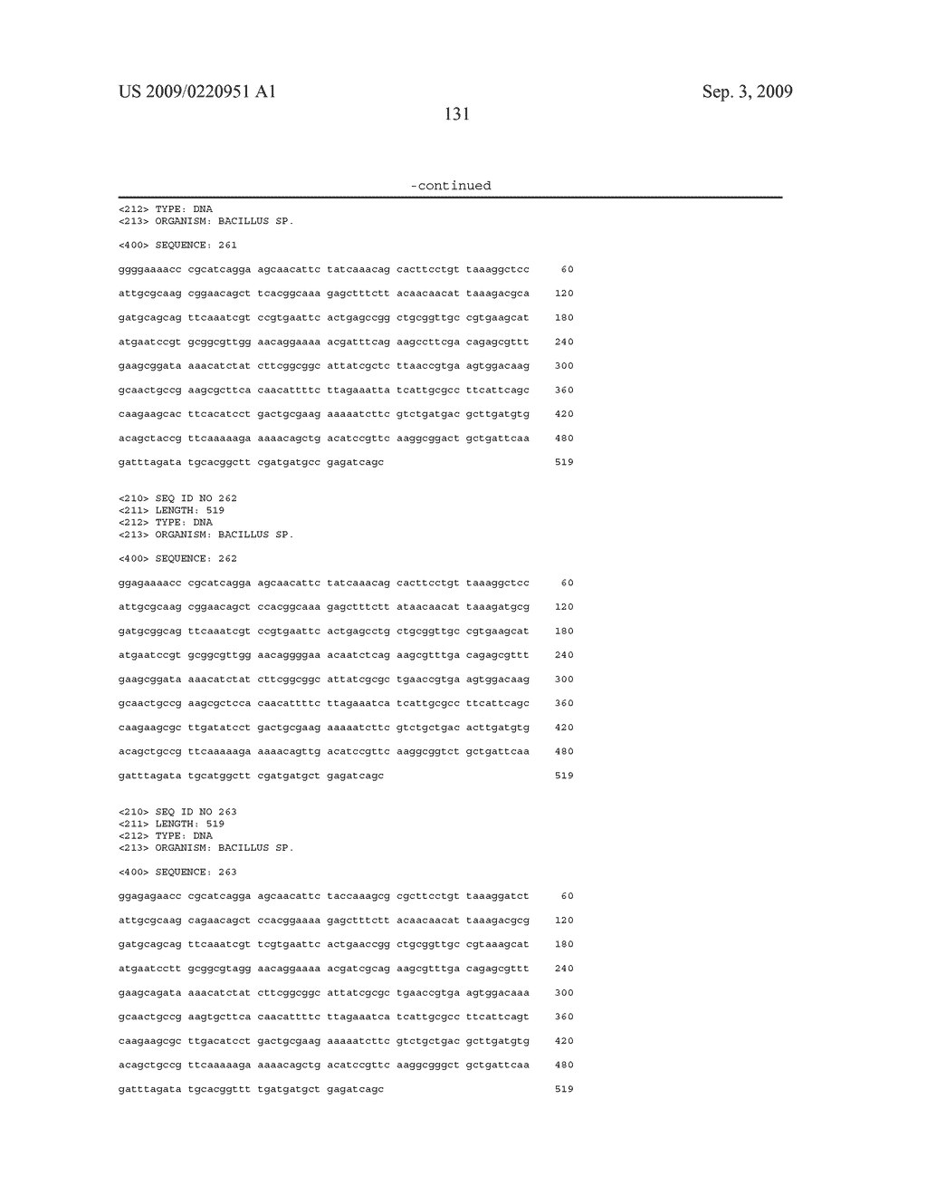 Methods and compositions for classifying bacillus bacteria - diagram, schematic, and image 167