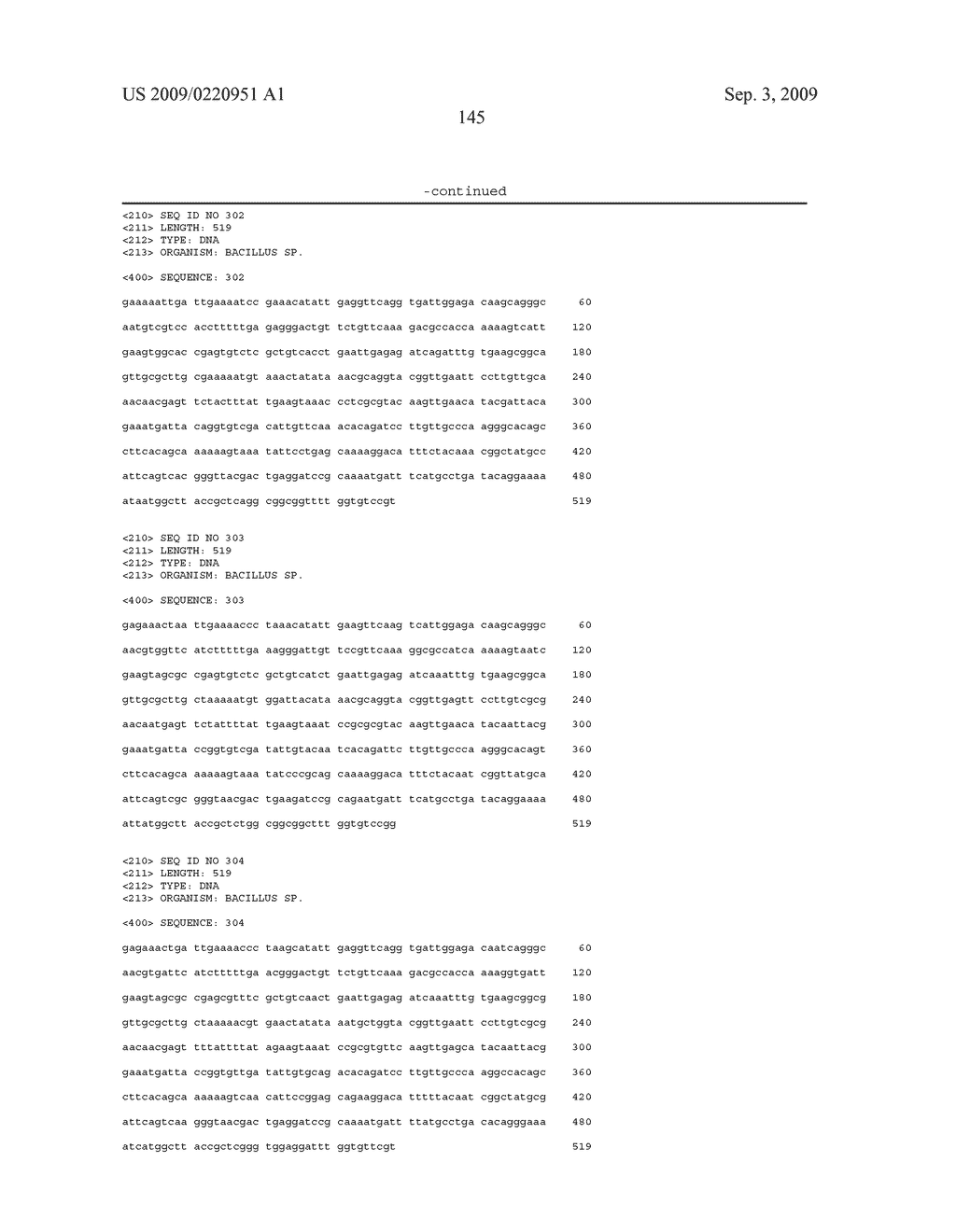 Methods and compositions for classifying bacillus bacteria - diagram, schematic, and image 181