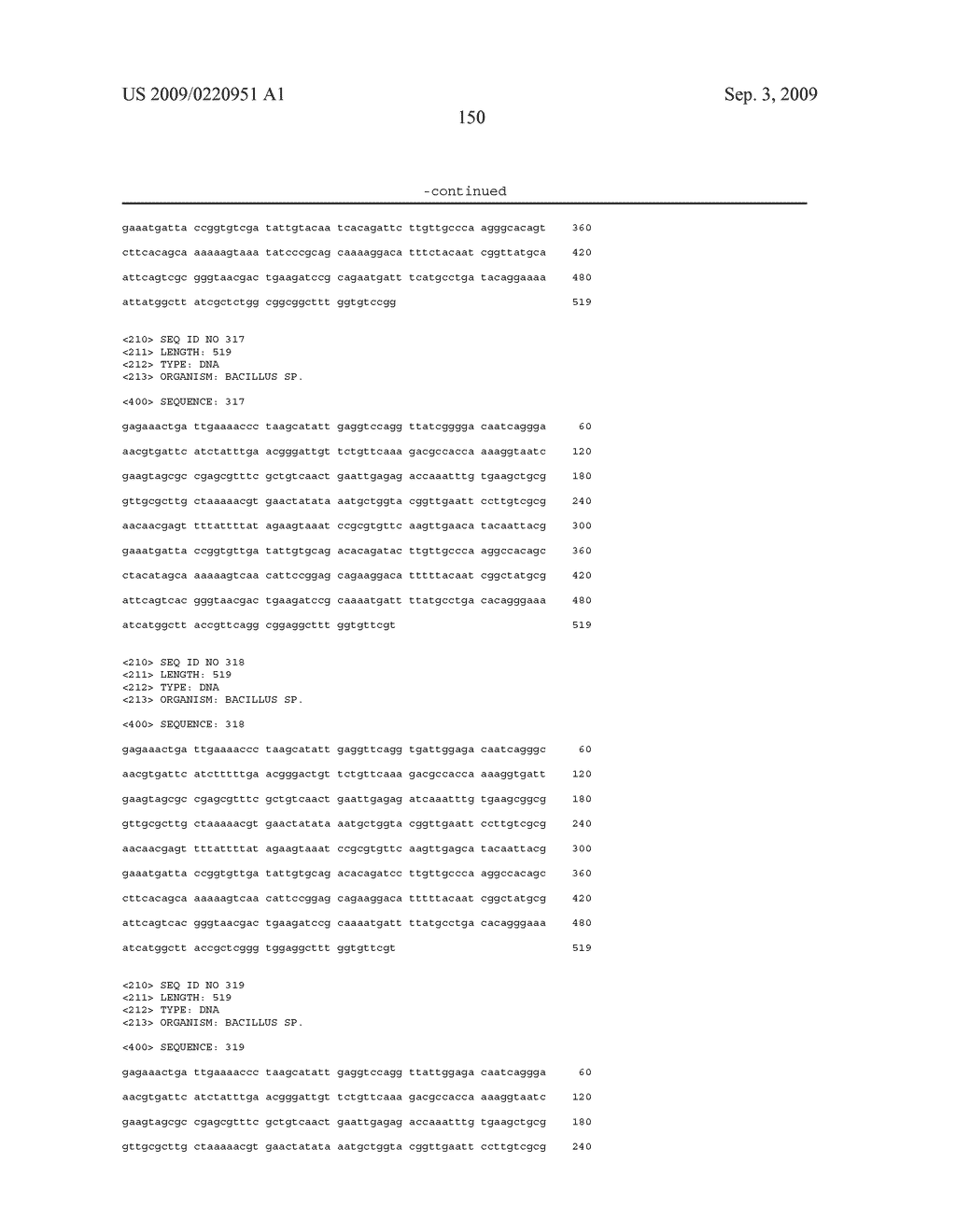 Methods and compositions for classifying bacillus bacteria - diagram, schematic, and image 186