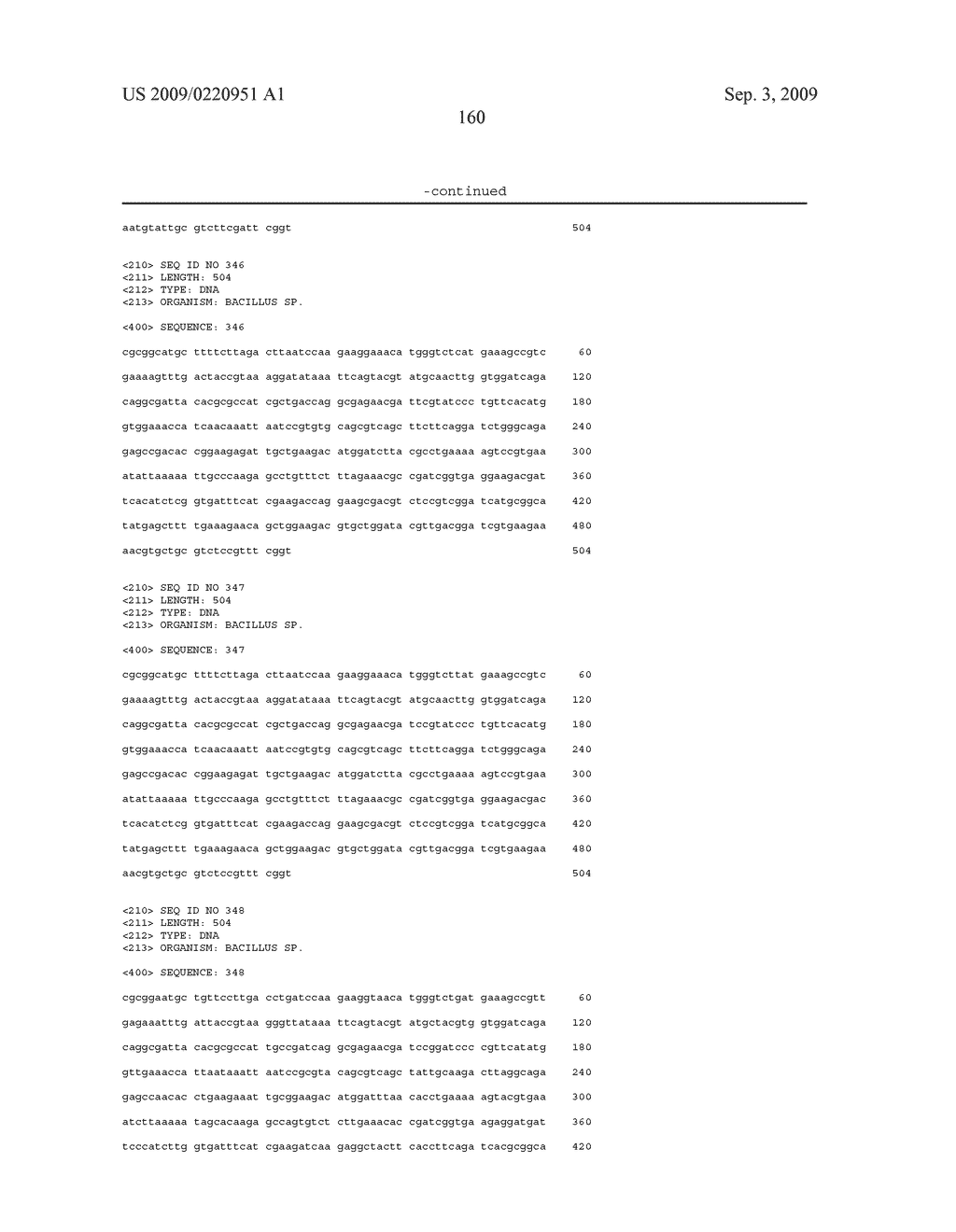 Methods and compositions for classifying bacillus bacteria - diagram, schematic, and image 196