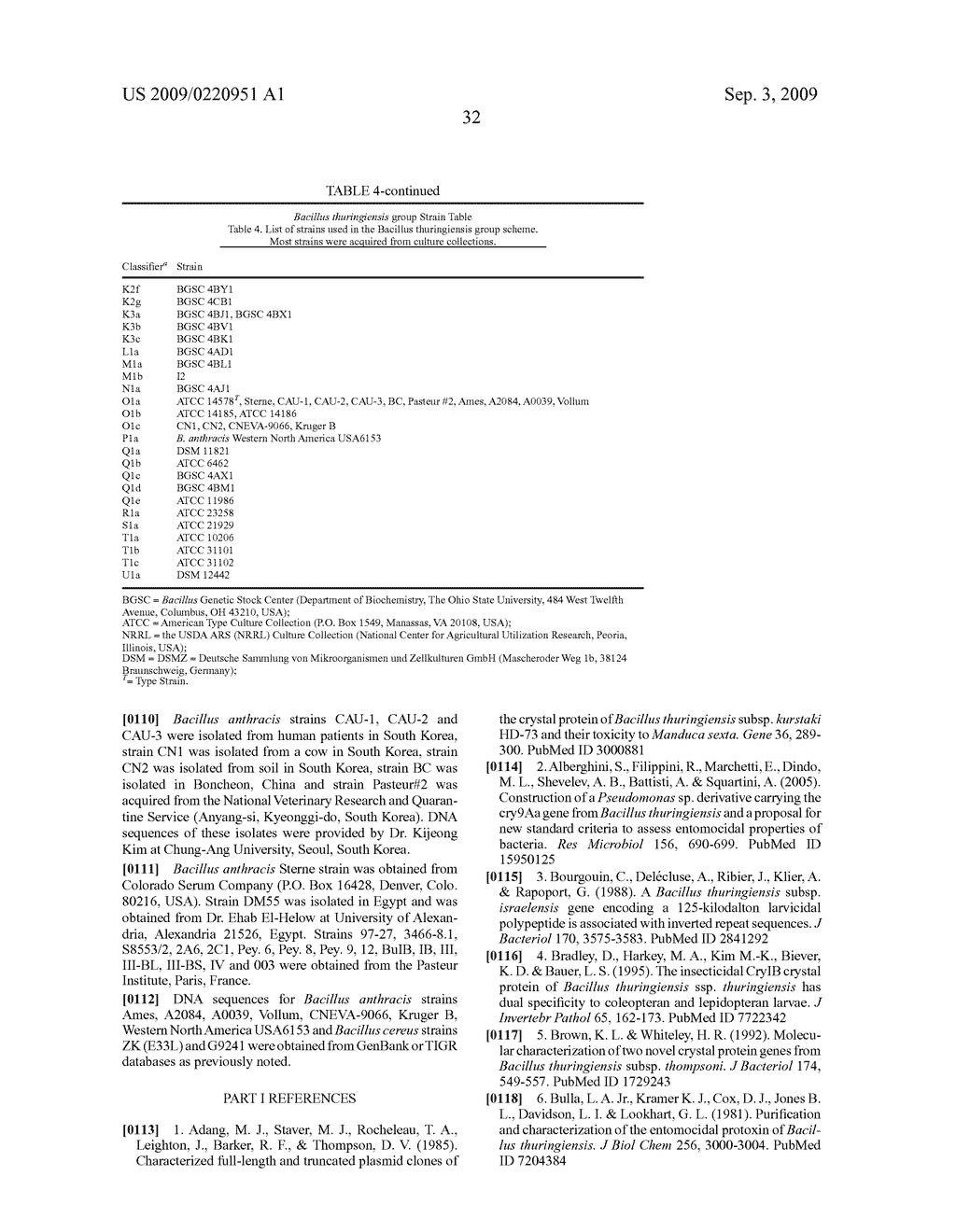 Methods and compositions for classifying bacillus bacteria - diagram, schematic, and image 68