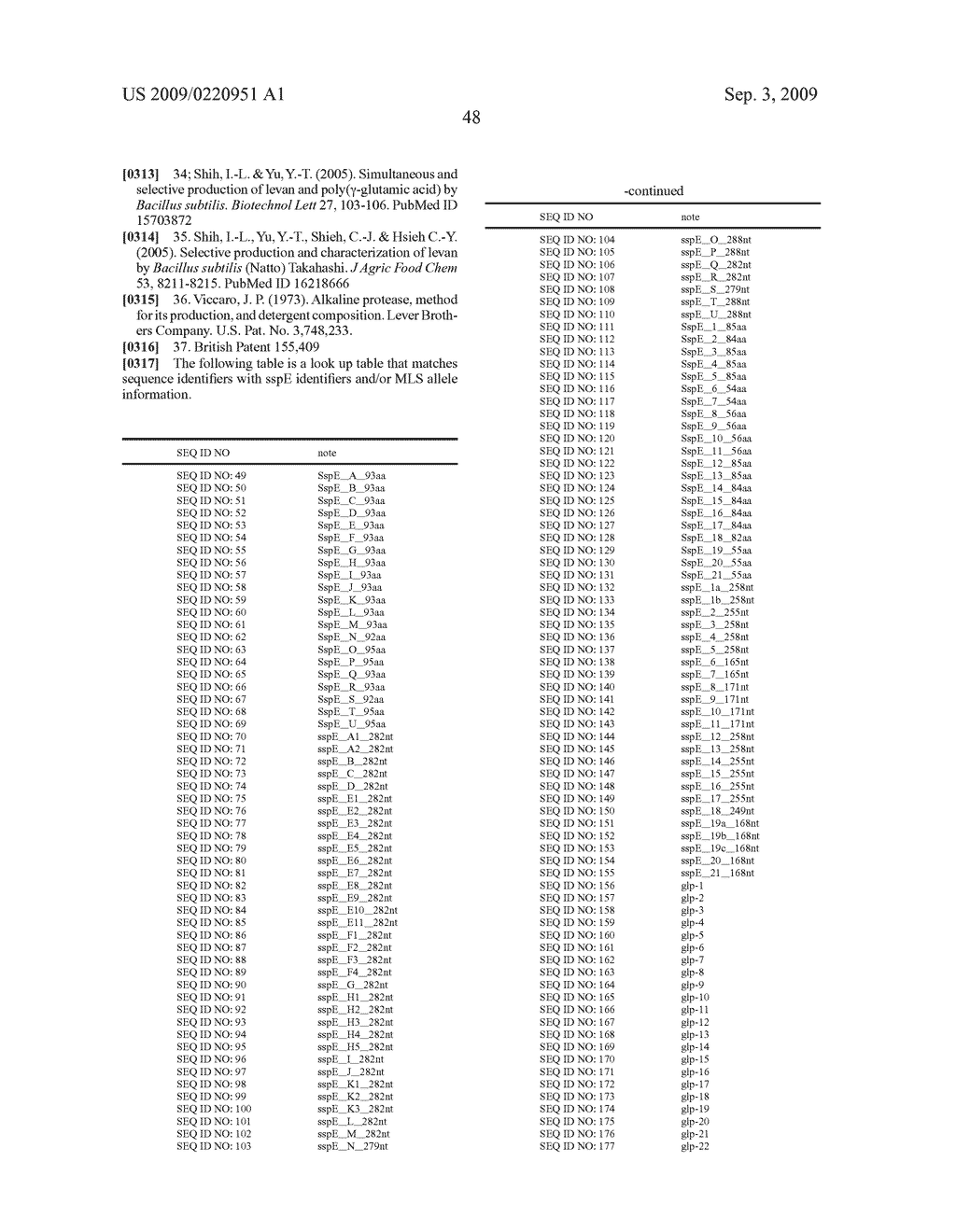 Methods and compositions for classifying bacillus bacteria - diagram, schematic, and image 84