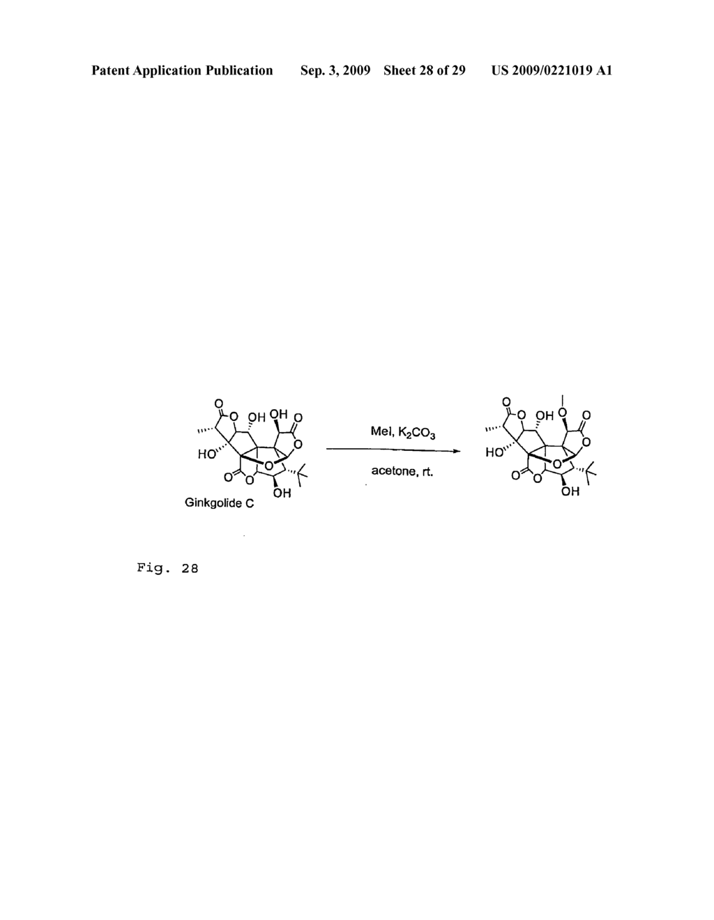 Core-Modified Terpene Trilactones From Ginkgo Biloba Extract and Biological Evaluation Thereof - diagram, schematic, and image 29