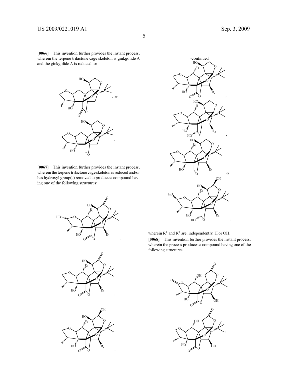 Core-Modified Terpene Trilactones From Ginkgo Biloba Extract and Biological Evaluation Thereof - diagram, schematic, and image 35