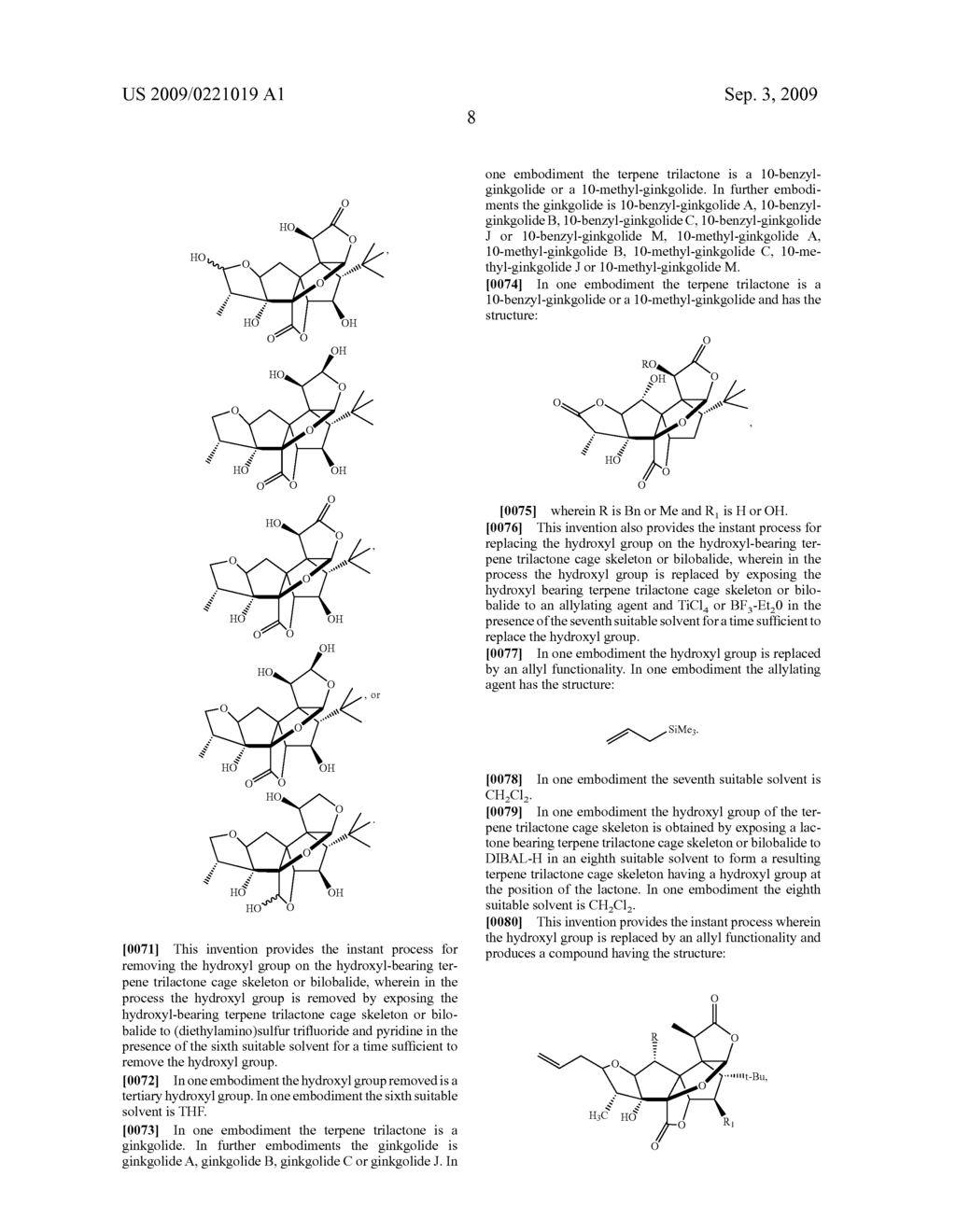 Core-Modified Terpene Trilactones From Ginkgo Biloba Extract and Biological Evaluation Thereof - diagram, schematic, and image 38