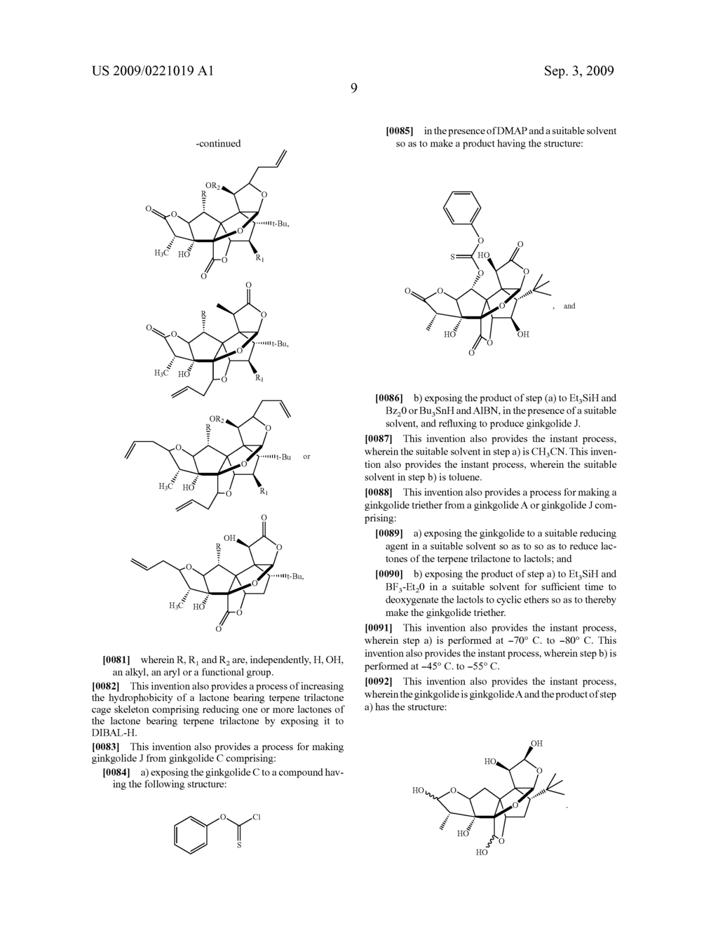 Core-Modified Terpene Trilactones From Ginkgo Biloba Extract and Biological Evaluation Thereof - diagram, schematic, and image 39