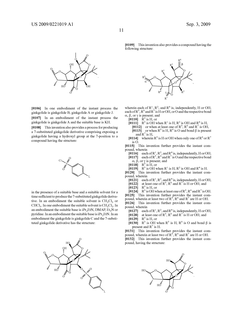 Core-Modified Terpene Trilactones From Ginkgo Biloba Extract and Biological Evaluation Thereof - diagram, schematic, and image 41