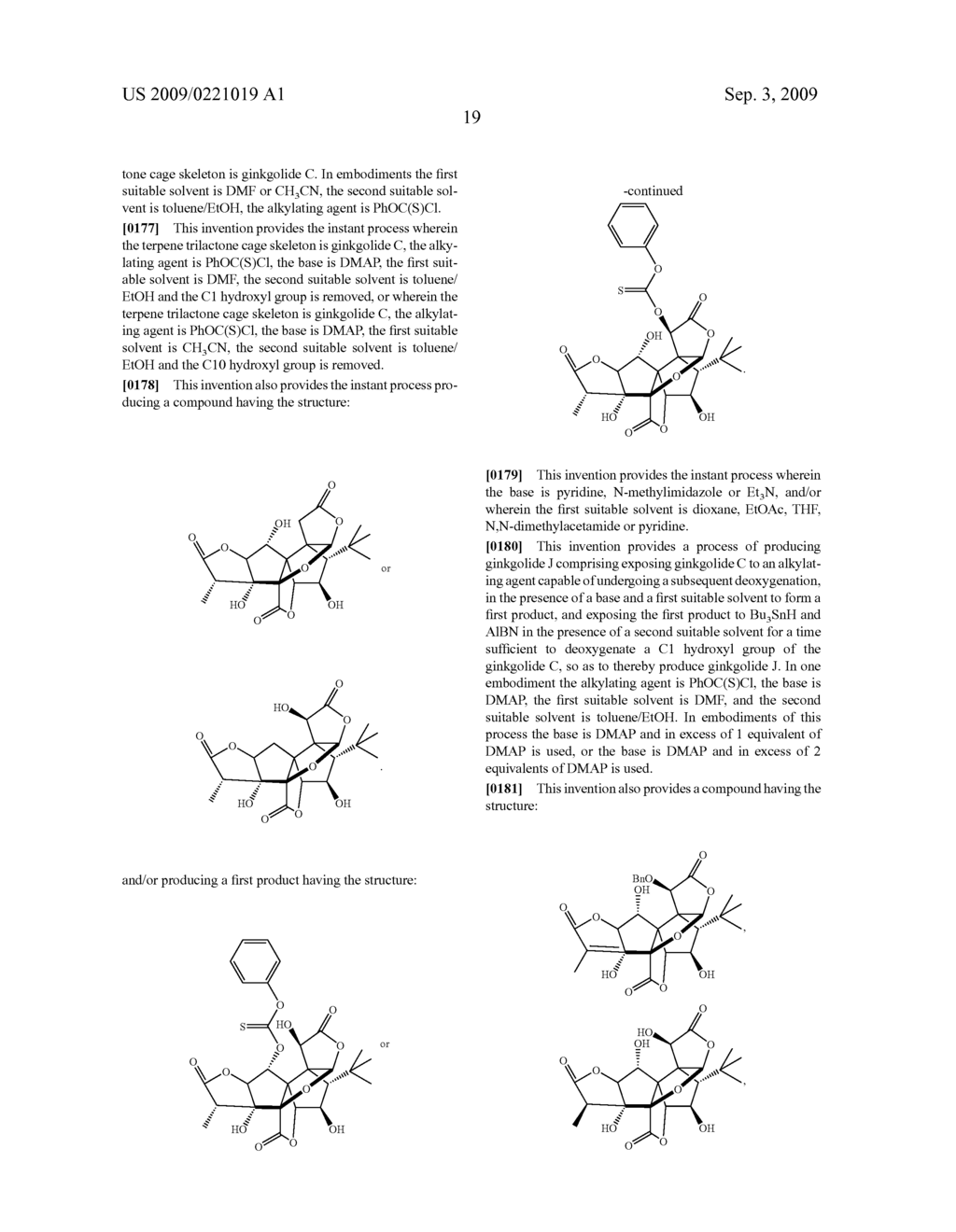 Core-Modified Terpene Trilactones From Ginkgo Biloba Extract and Biological Evaluation Thereof - diagram, schematic, and image 49