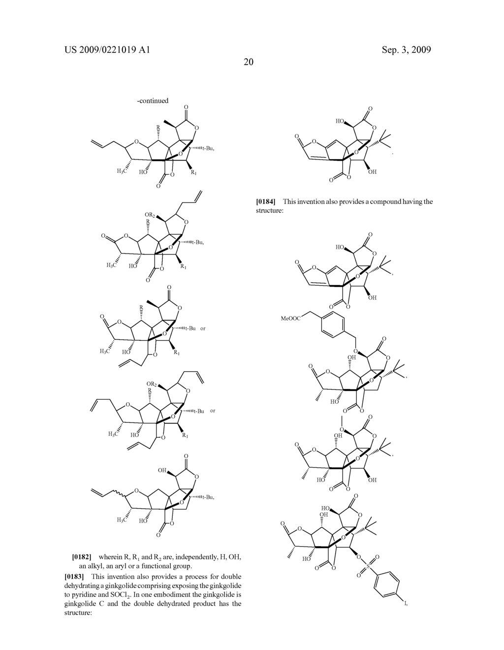 Core-Modified Terpene Trilactones From Ginkgo Biloba Extract and Biological Evaluation Thereof - diagram, schematic, and image 50